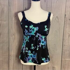 Unbranded Floral Swim Top, Medium